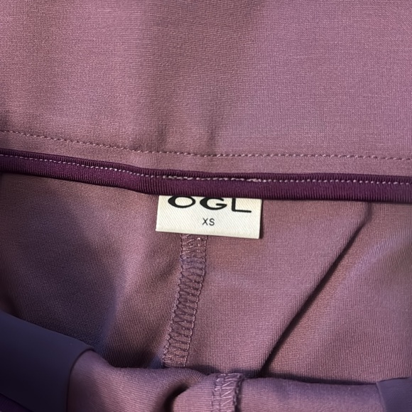 OGL Women's Wide Leg Pants in light purple. - Picture 3 of 5